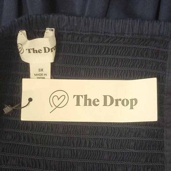 The Drop Rhett Strapless Mini Dress Maritime Navy Size 3X Bubble Hem - Picture 5 of 9